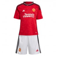 Manchester United Bruno Fernandes #8 Replica Home Minikit 2023-24 Short Sleeve (+ pants)